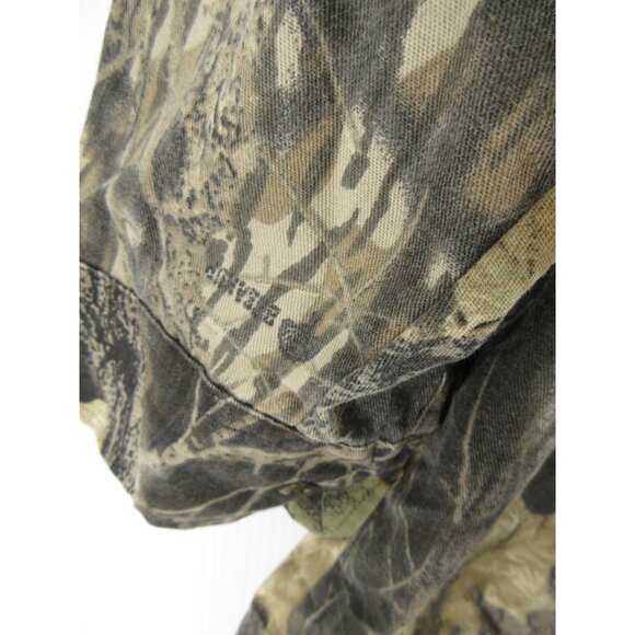 VINTAGE Mossy Oak Shirt XL Treestand Camo Hunting MAD Calls Military - Picture 9 of 15